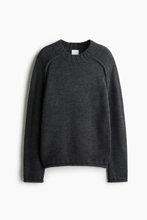 Rolled-edge Sweater