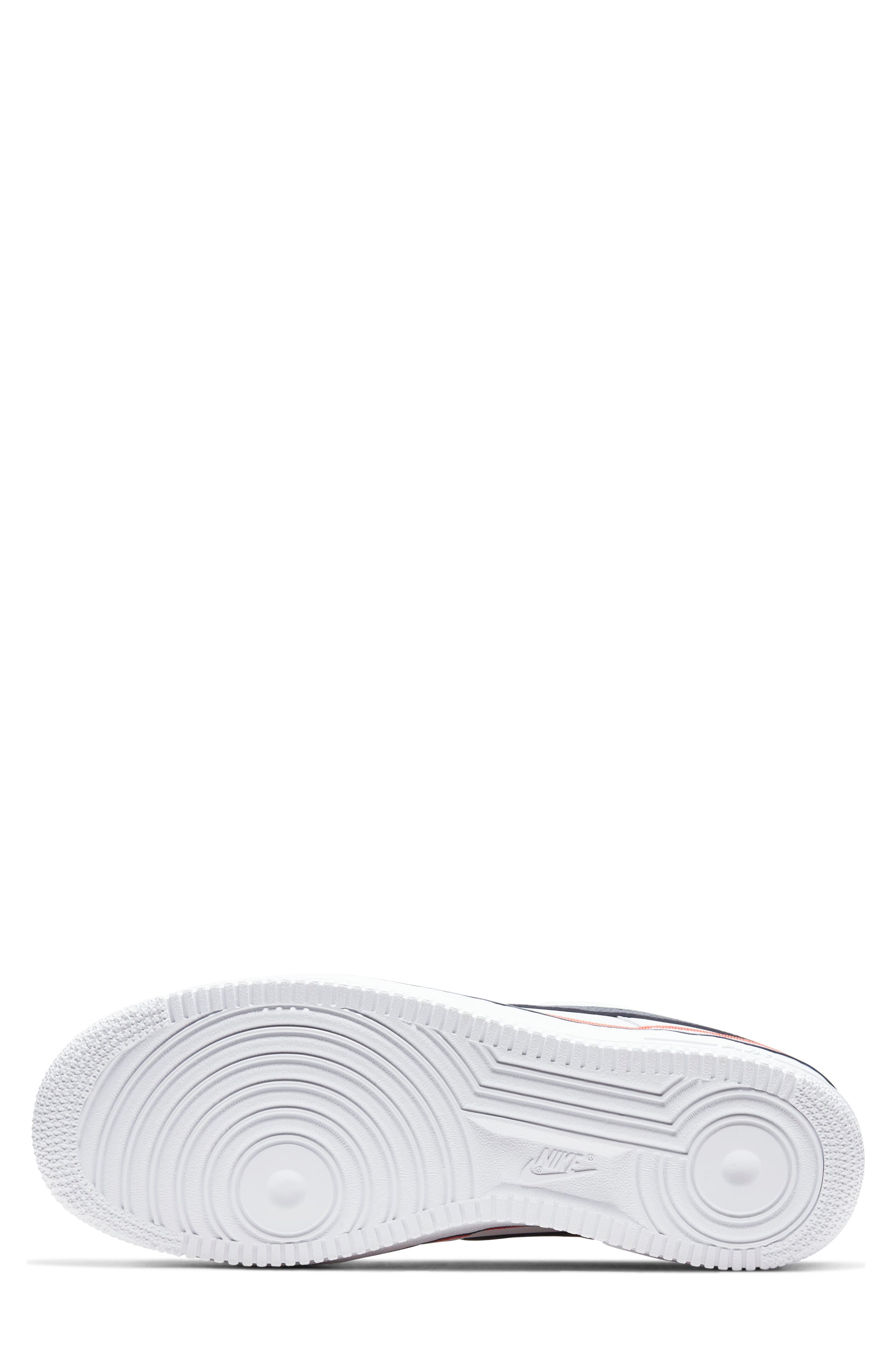 AIR FORCE 1 07 LV8 1 SNEAKER, Alternate, color, WHITE/ OBSIDIAN/ HABANERO RED