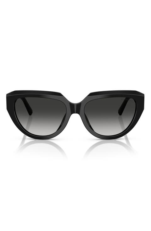 55mm Gradient Pillow Sunglasses