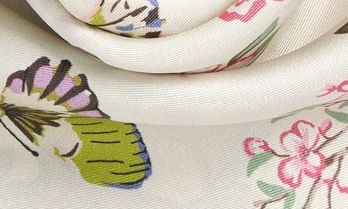 Echo Spring Unfolding Silk Square Scarf In Cream