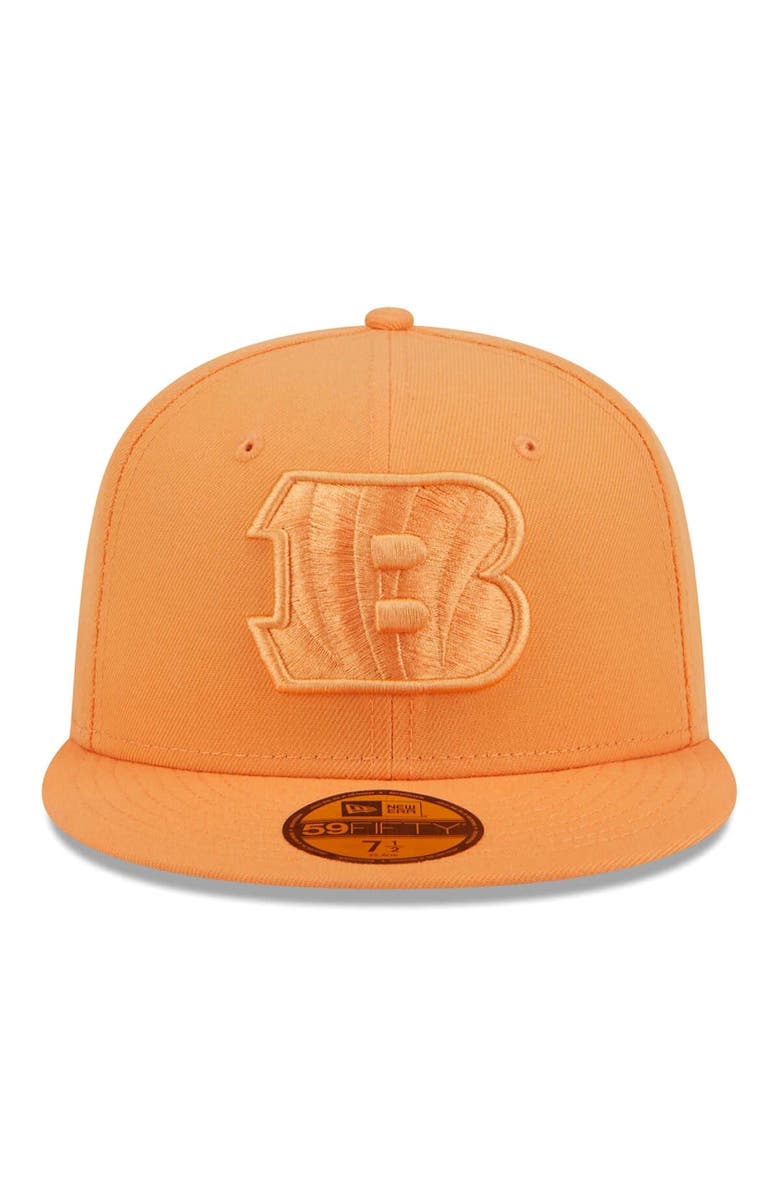 New Era Men's New Era Orange Cincinnati Bengals Color Pack 59FIFTY Fitted Hat, Alternate, color,