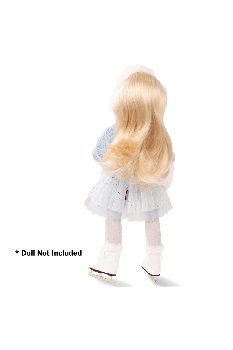 Skating Beauty Combo 5 Piece Outfit For Standing Dolls, Alternate, color, Blue