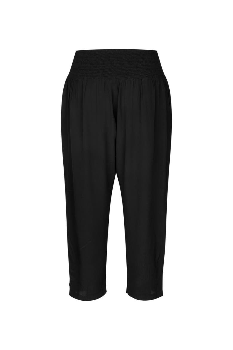MaPenna High-Waist Draped Trousers, Alternate, color, Black