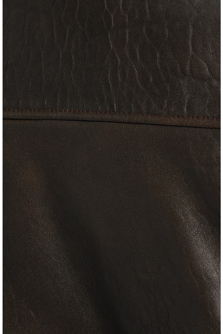 Leather Flight Jacket, Alternate, color, ANTIQUE