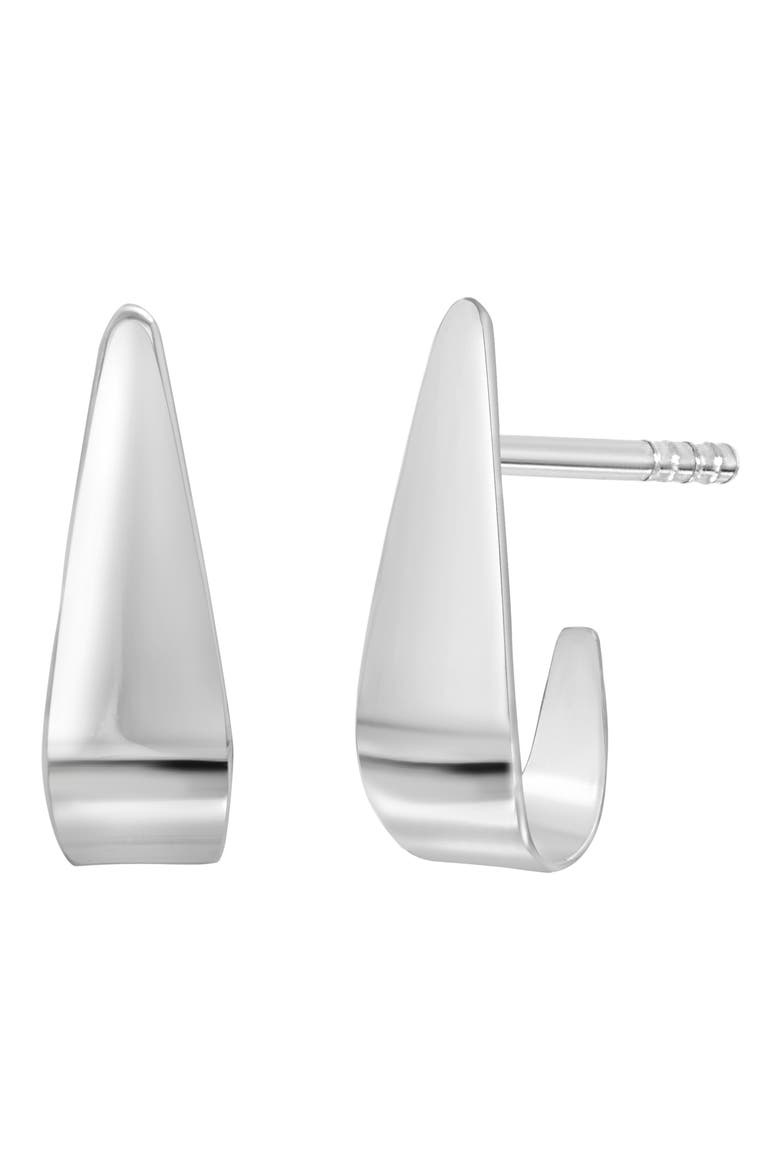 BLG 14K White Gold Hoop Earrings (Nordstrom Exclusive), Main, color, 14K WHITE GOLD