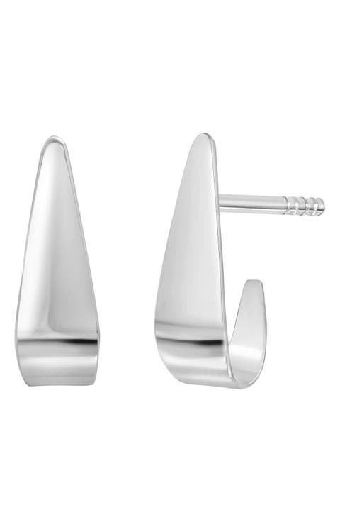 BLG 14K White Gold Hoop Earrings (Nordstrom Exclusive)