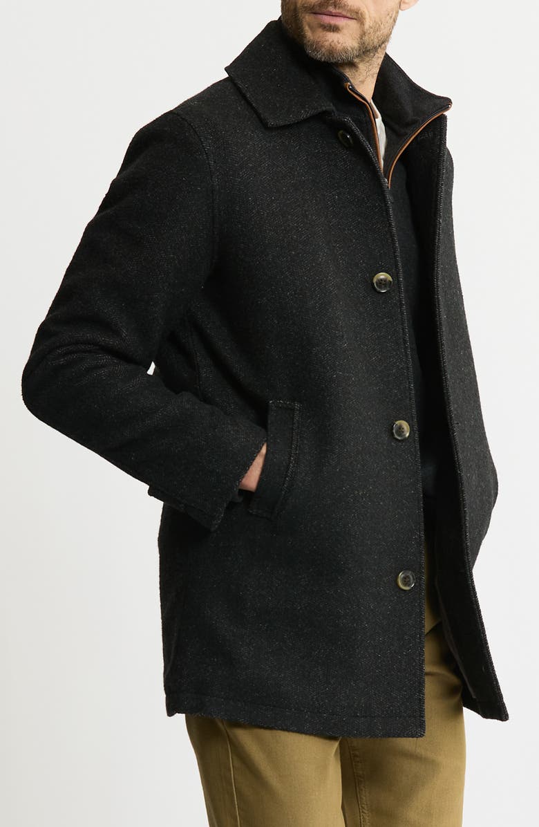 JACHS Herringbone Coat, Alternate, color, Black