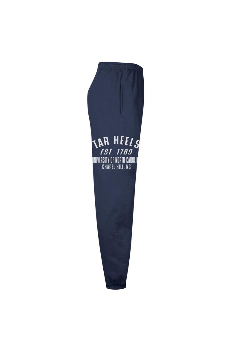 Men's Champion  Navy North Carolina Tar Heels Powerblend Banded Fleece Sweatpants, Alternate, color, Navy