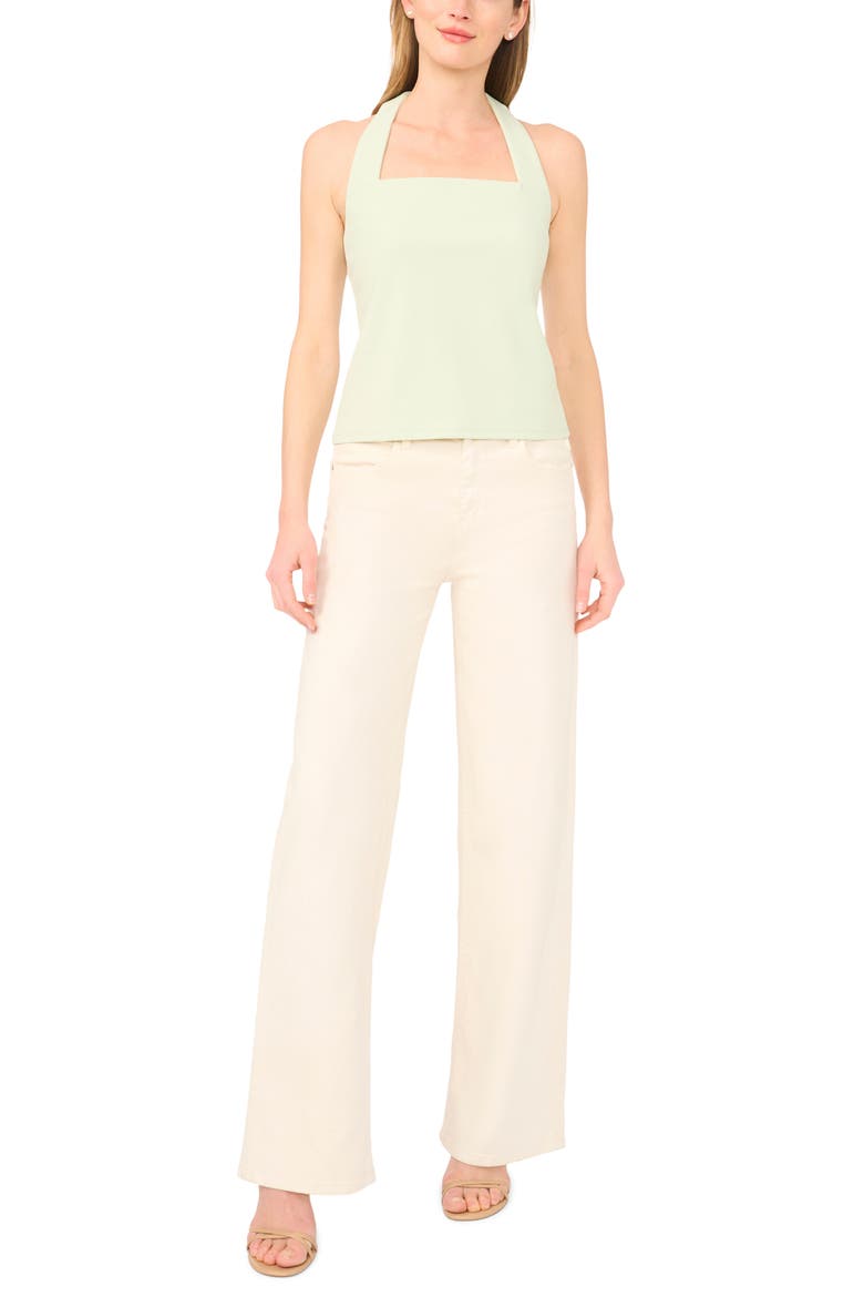 Square Neck Halter Top, Alternate, color, SEA FOAM