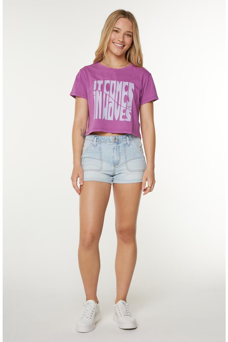 Comes in Waves Graphic Baby Tee, Alternate, color, STRIKING PURPLE COMES IN WAVES