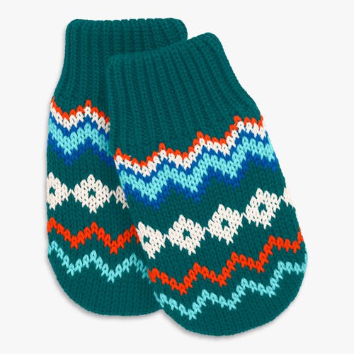 Primary Baby Fleece-lined Fair Isle Mittens In Multi