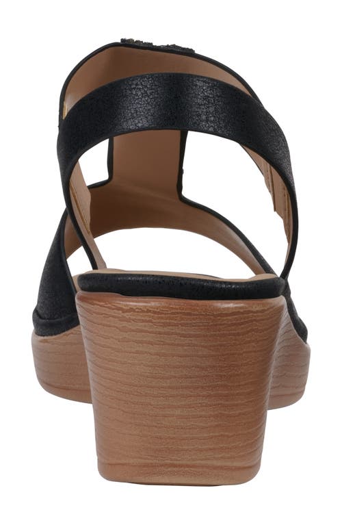 Gc Shoes Elissa Wedge Sandal In Black