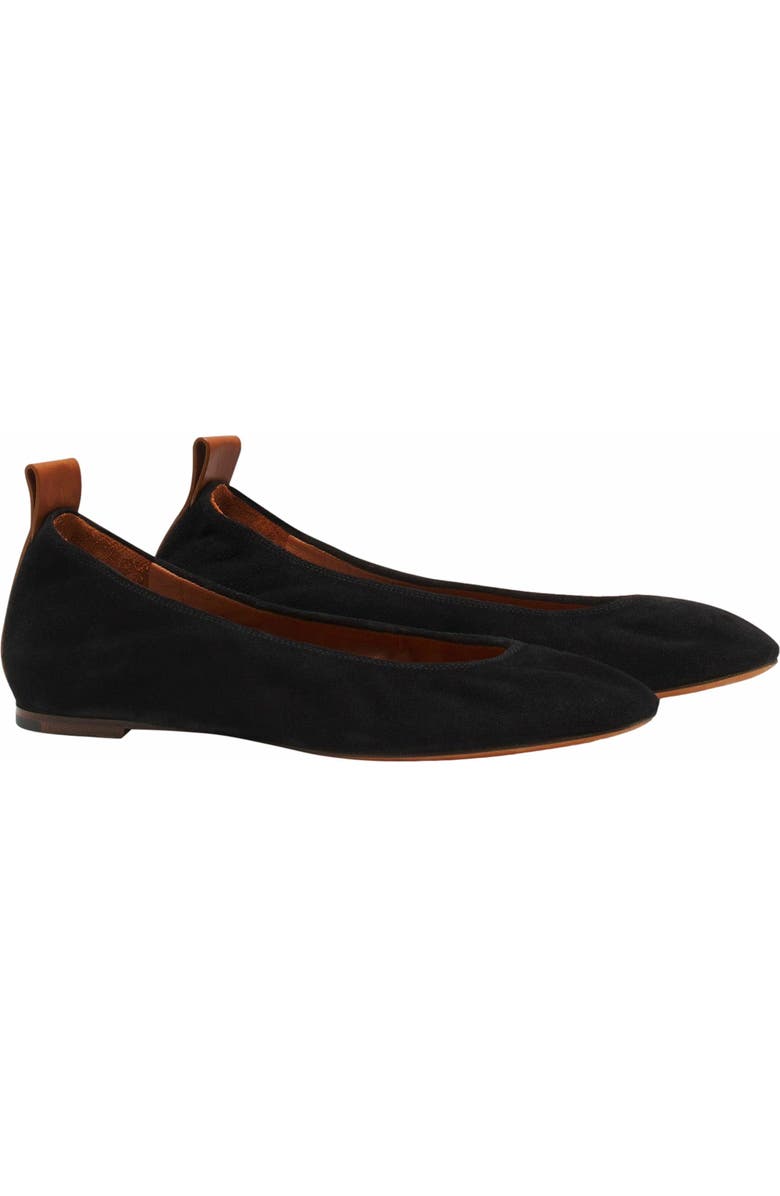 Lanvin The Suede Ballerina Flat, Alternate, color,
