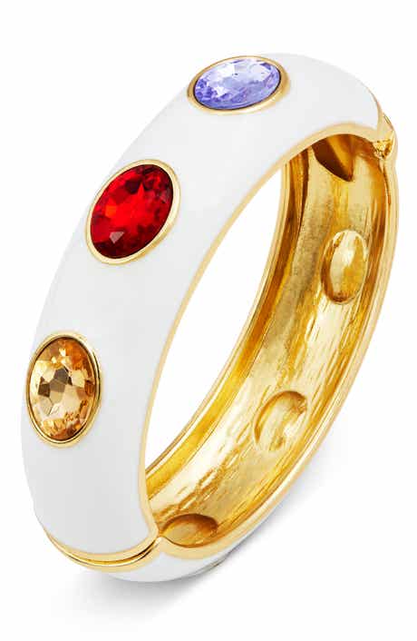 Enamel & Cubic Zirconia Bangle