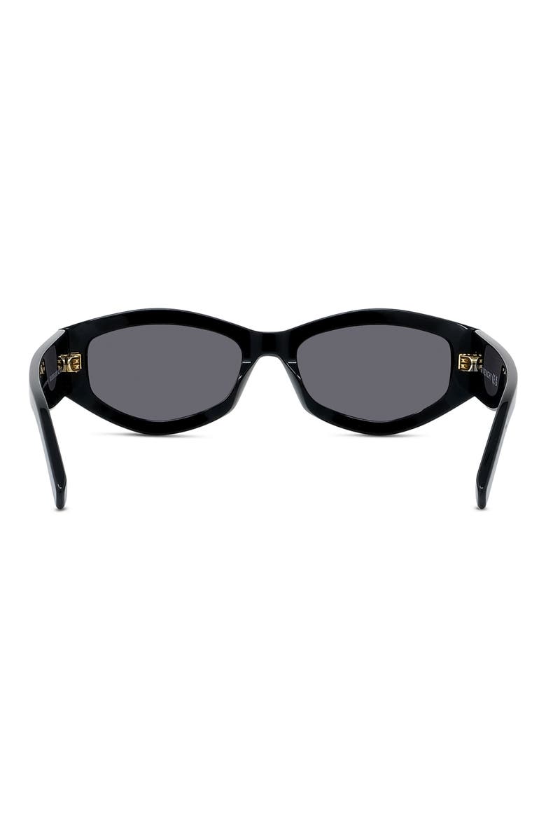 GVDAY 54mm Square Sunglasses, Alternate, color, SHINY BLACK / SMOKE