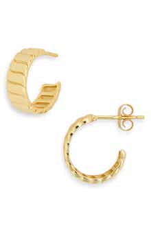 ARGENTO VIVO Ribbed Hoop Earrings