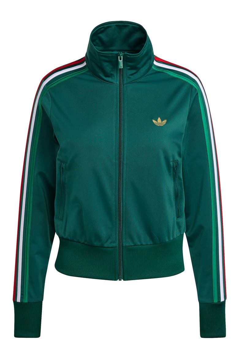 Firebird Recycled Polyester Track Jacket, Alternate, color, TEAM GREEN/ WHITE/ SCARLET
