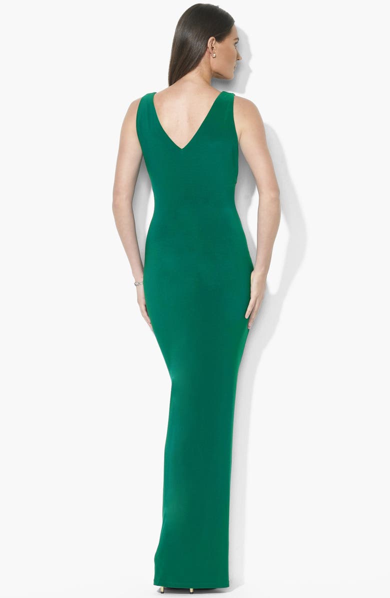 Lauren Ralph Lauren Ruffled Matte Jersey Gown, Alternate, color, 