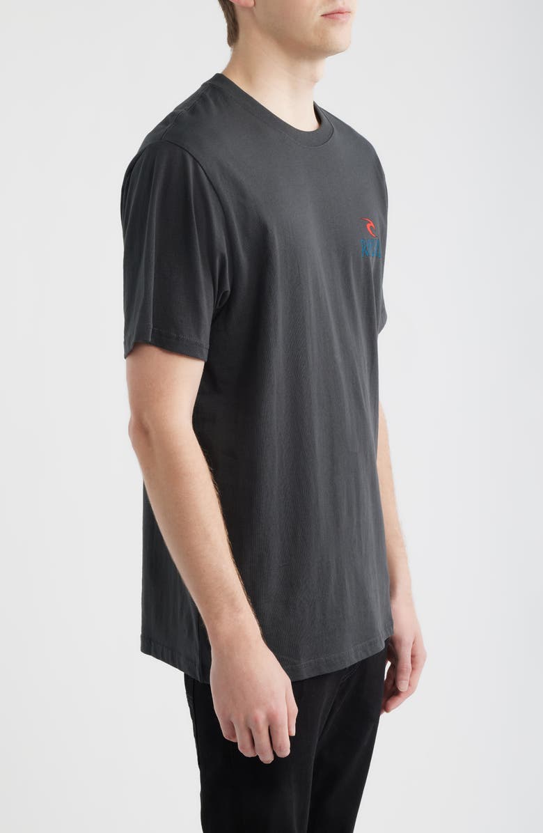 Rip Curl Shred Til Dead Cotton Graphic T-Shirt, Alternate, color, Washed Black