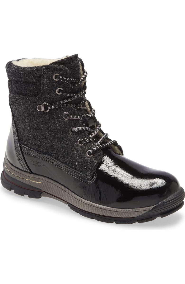 Bos. & Co. Gift Lace Up Wool & Leather Boot, Main, color,
