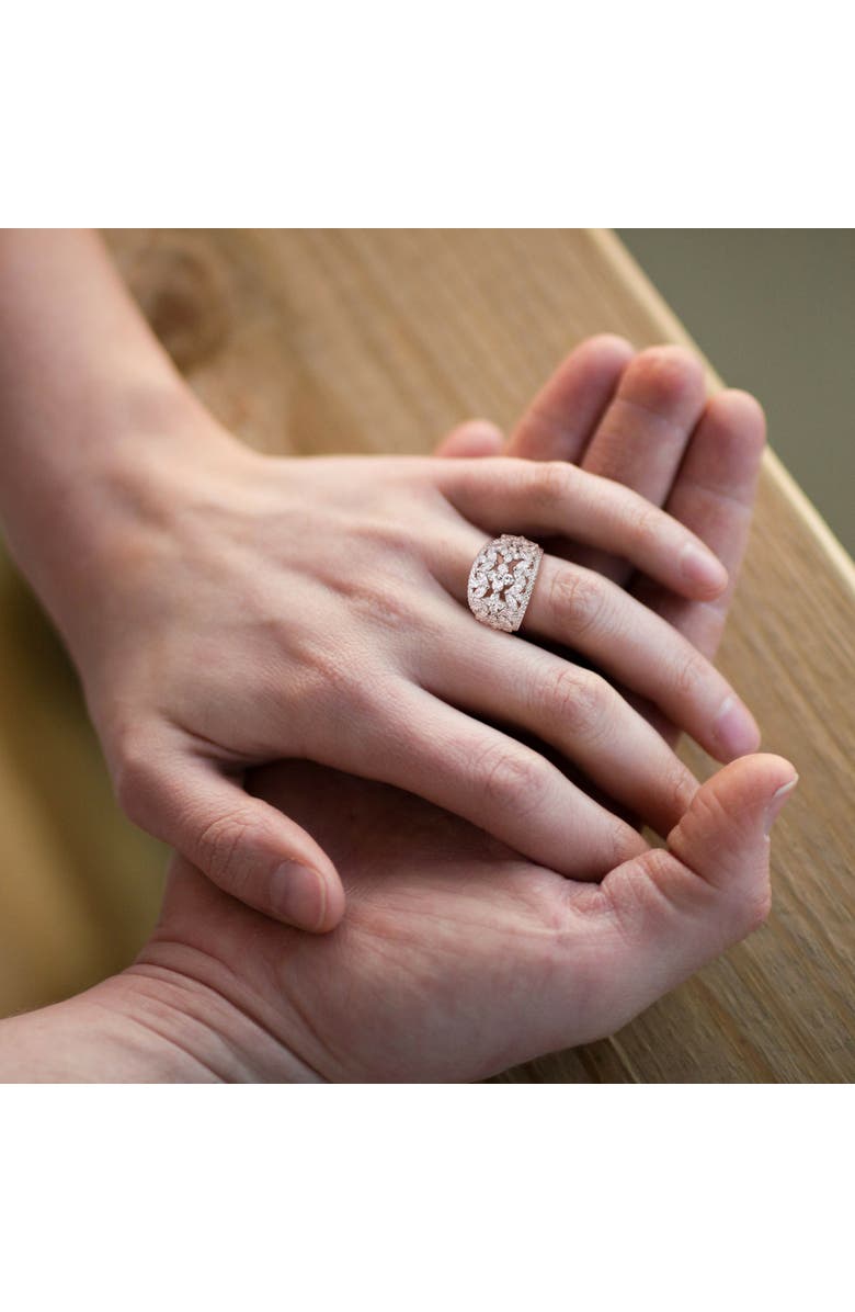 Julianna B. 3-1/4 CTW Lab-Grown Diamond Wide Band 14k, Alternate, color, 