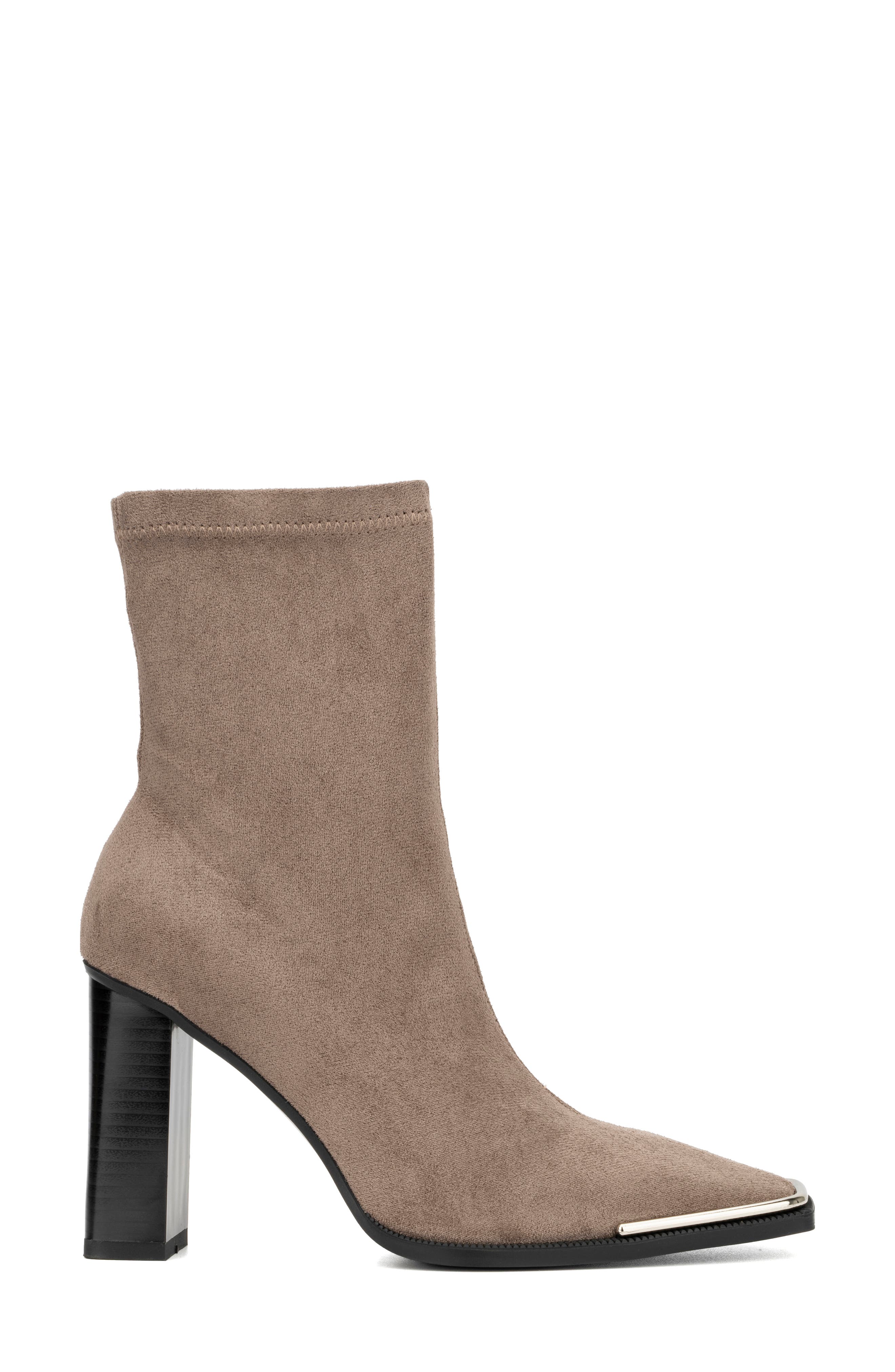 TORGEIS Katya Block Heel Bootie, Alternate, color, Taupe