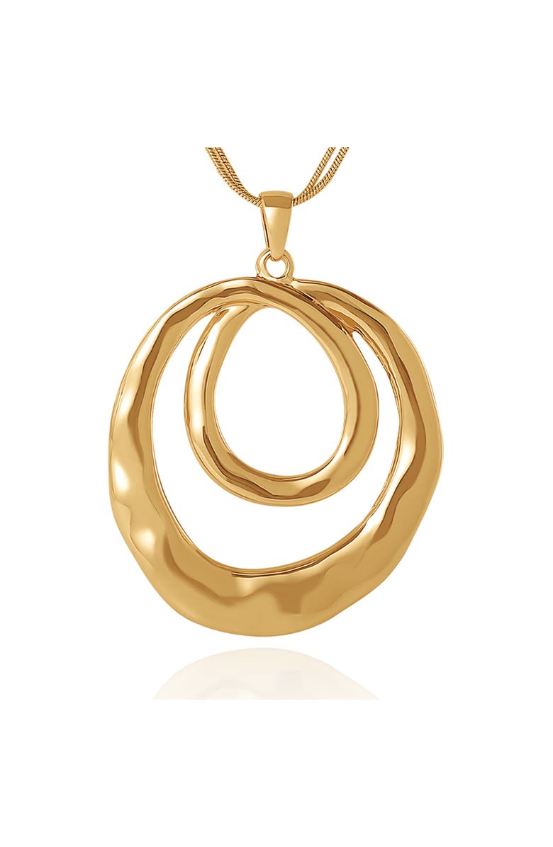 BCBG Elegant Layered Necklace, Alternate, color, Gold