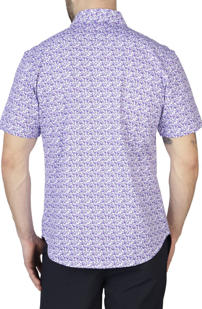 TailorByrd Retro Floral Knit Short Sleeve Shirt, Alternate, color,