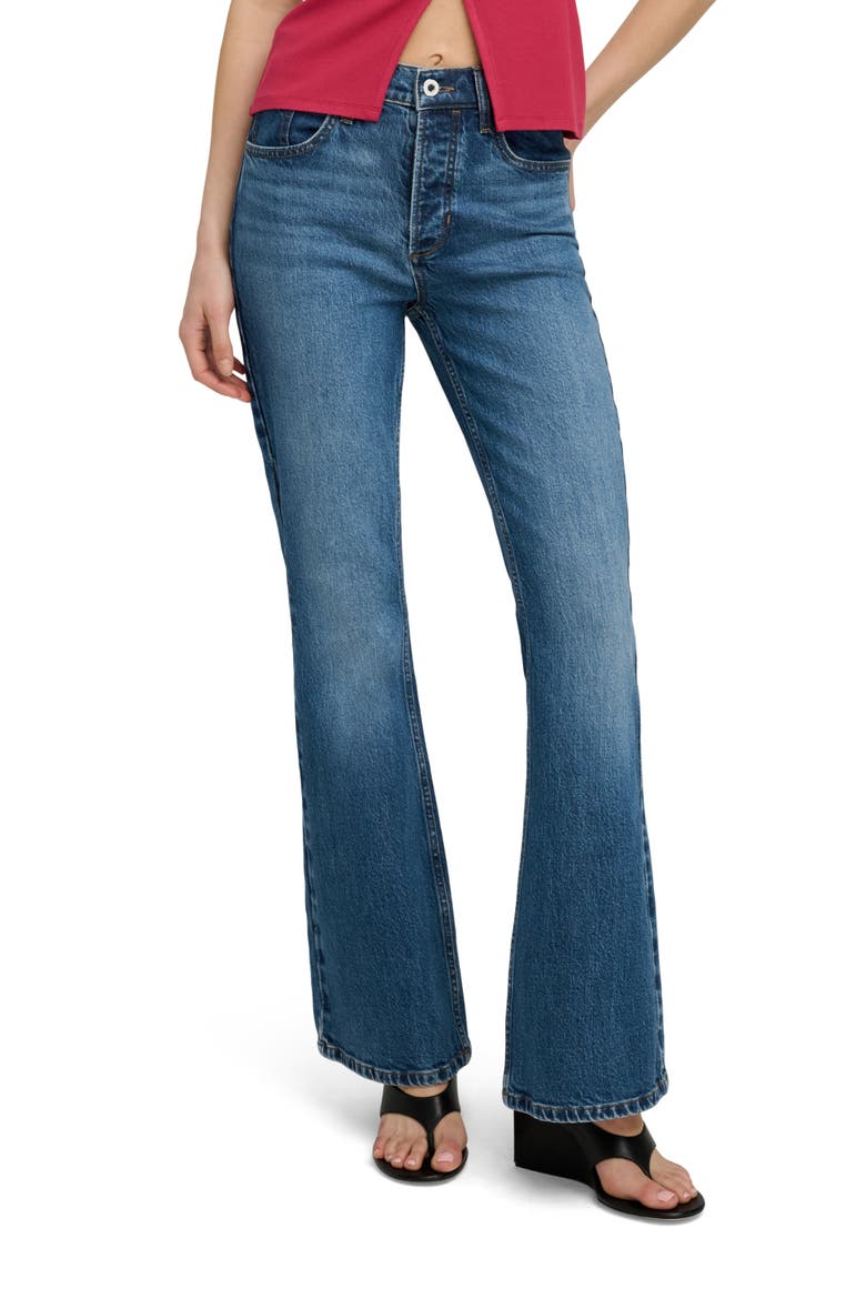 THe Maurice Mid Rise Flare Jeans, Main, color, RESTON