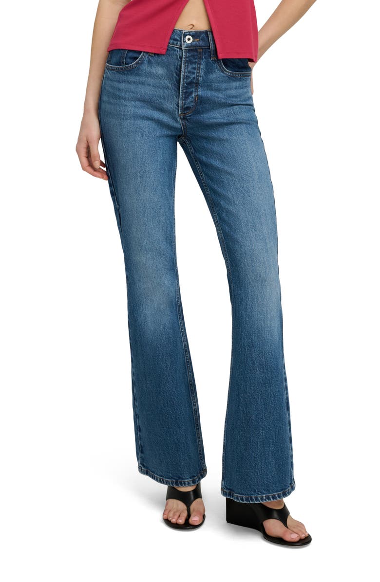 Favorite Daughter THe Maurice Mid Rise Flare Jeans, Main, color, Reston