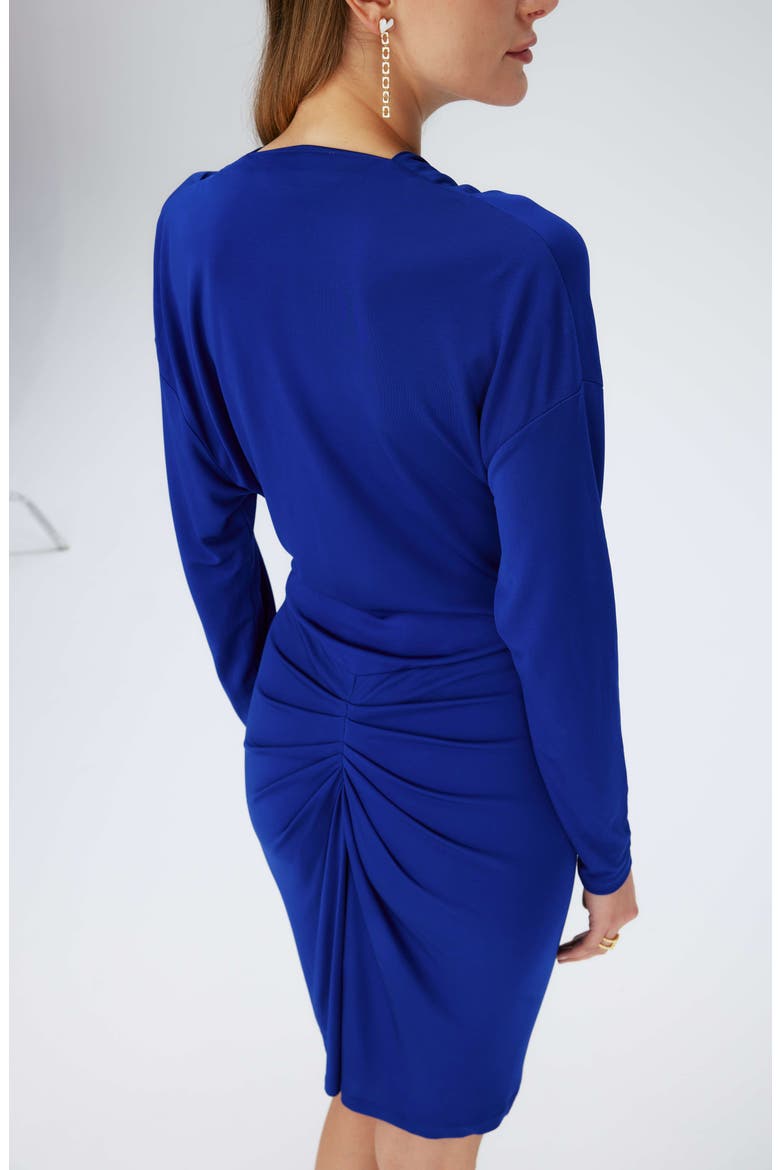 Joanie Cowl Neck Long Sleeve Dress, Alternate, color, ROYAL BLUE