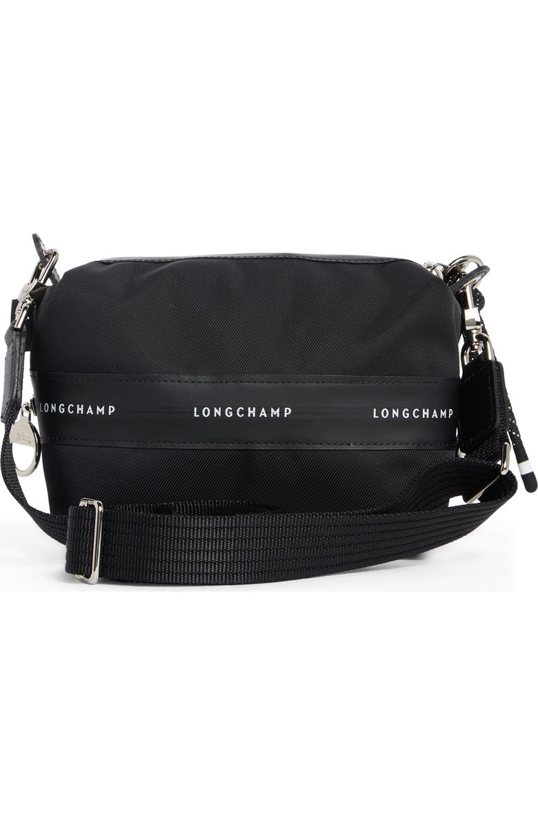 Longchamp Extra Small Le Pliage Energy Canvas Crossbody Bag, Alternate, color, Black