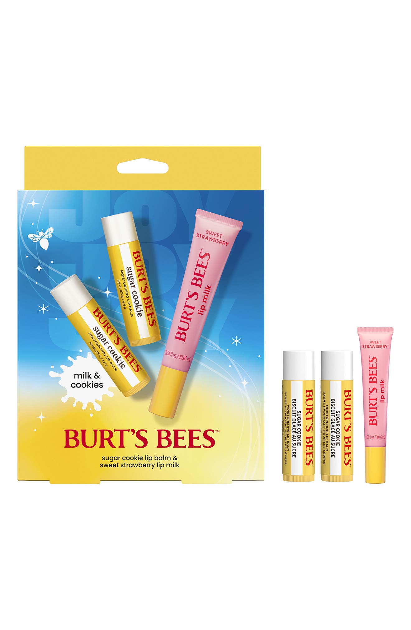 Milk and Cookies 3-Piece Lip Balm Set