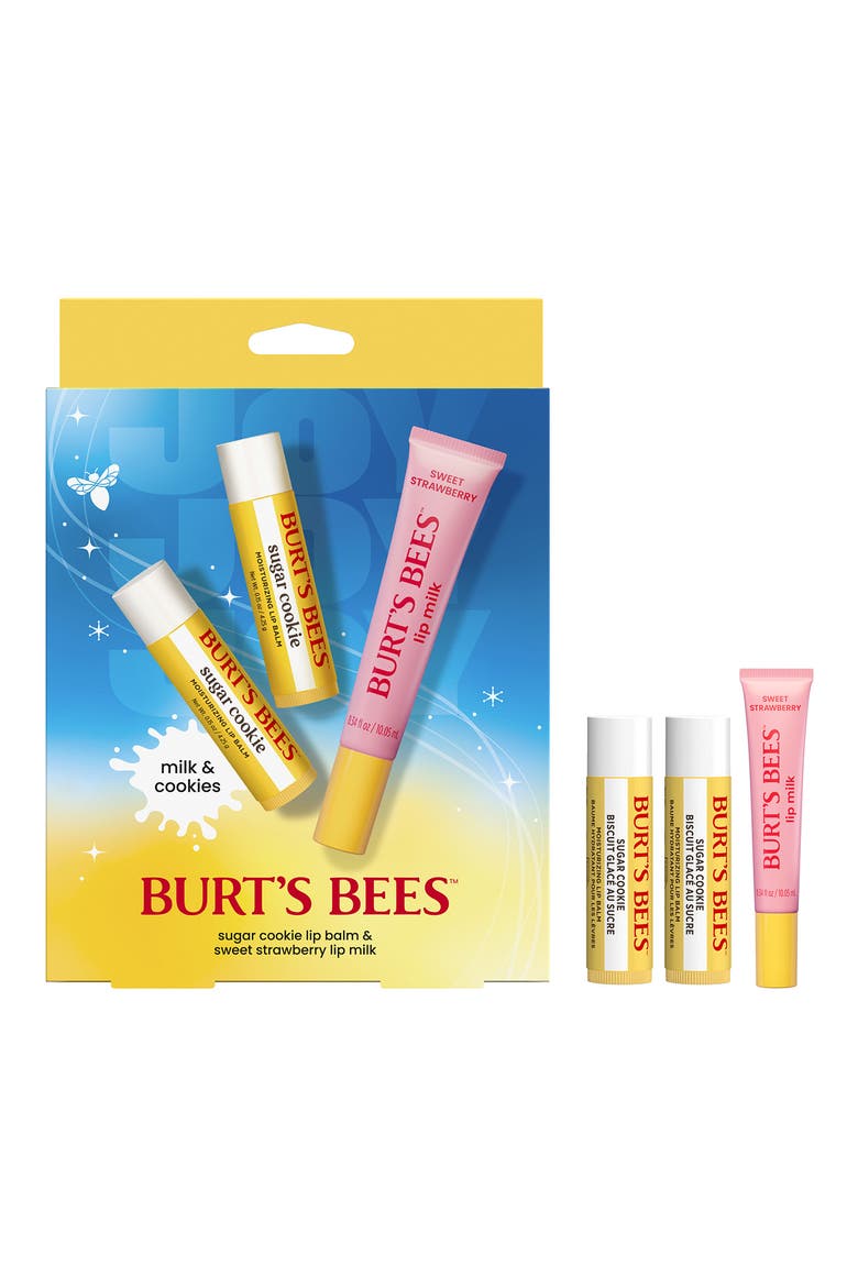 Milk and Cookies 3-Piece Lip Balm Set, Main, color, NO COLOR