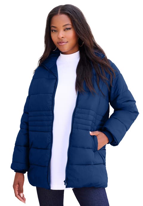 Plus Size Lightweight Quilted Jacket (Plus)