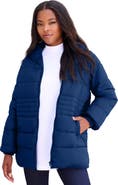 Roaman's Plus Size Lightweight Quilted Jacket