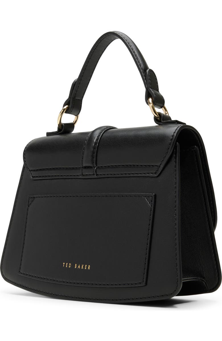 Ted Baker London Posey Anna Faux Leather Top Handle Bag, Alternate, color, Black