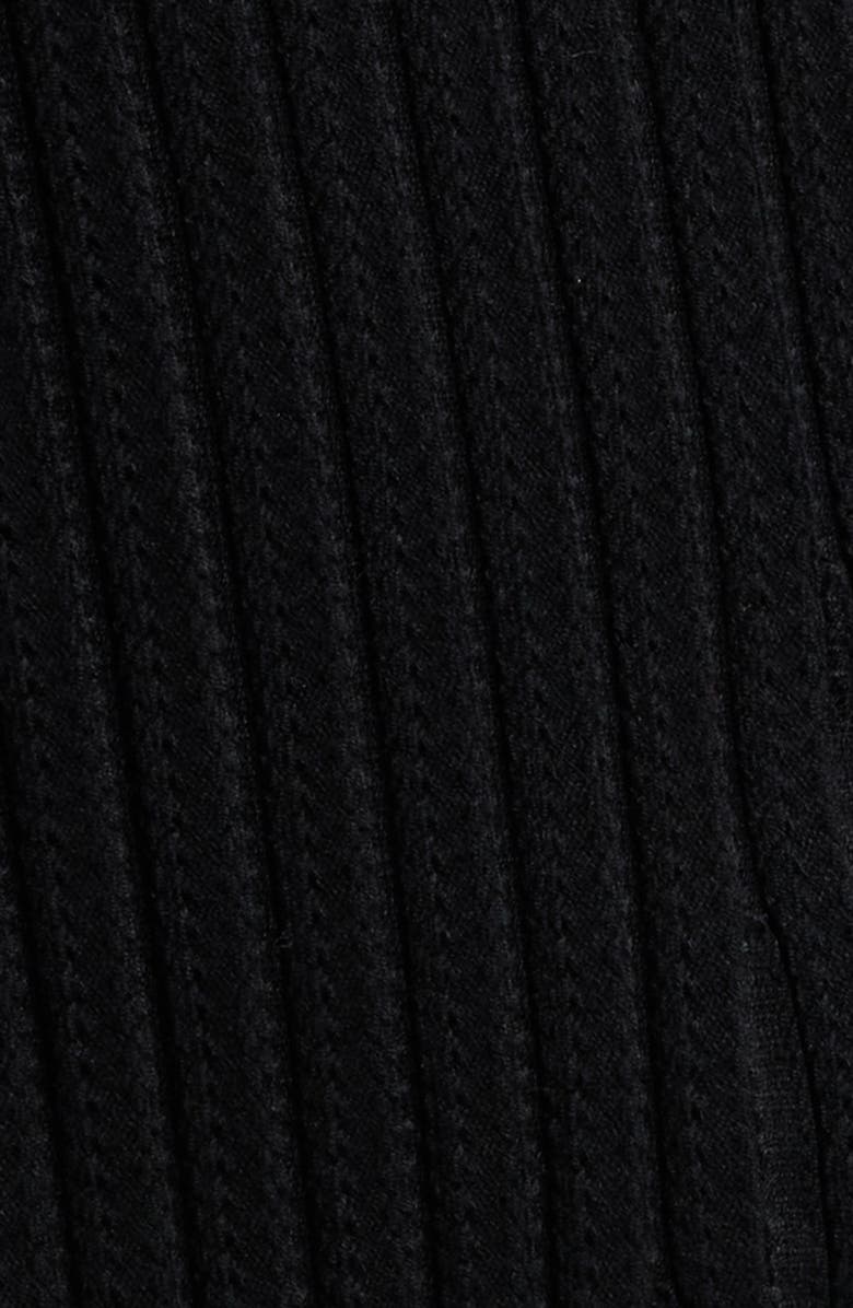 BOSS Ferunia Rib Knit Top, Alternate, color, Monochrome Rib