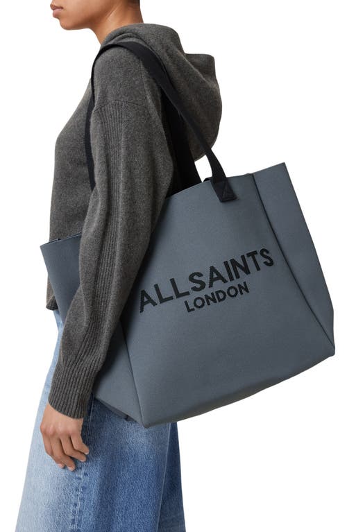 Allsaints Izzy Recycled Polyester Tote In Turbulence Gray