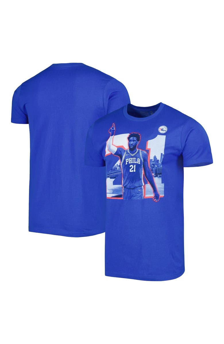 Stadium Essentials Unisex Stadium Essentials Joel Embiid Royal Philadelphia 76ers Player Skyline T-Shirt, Main, color, Royal