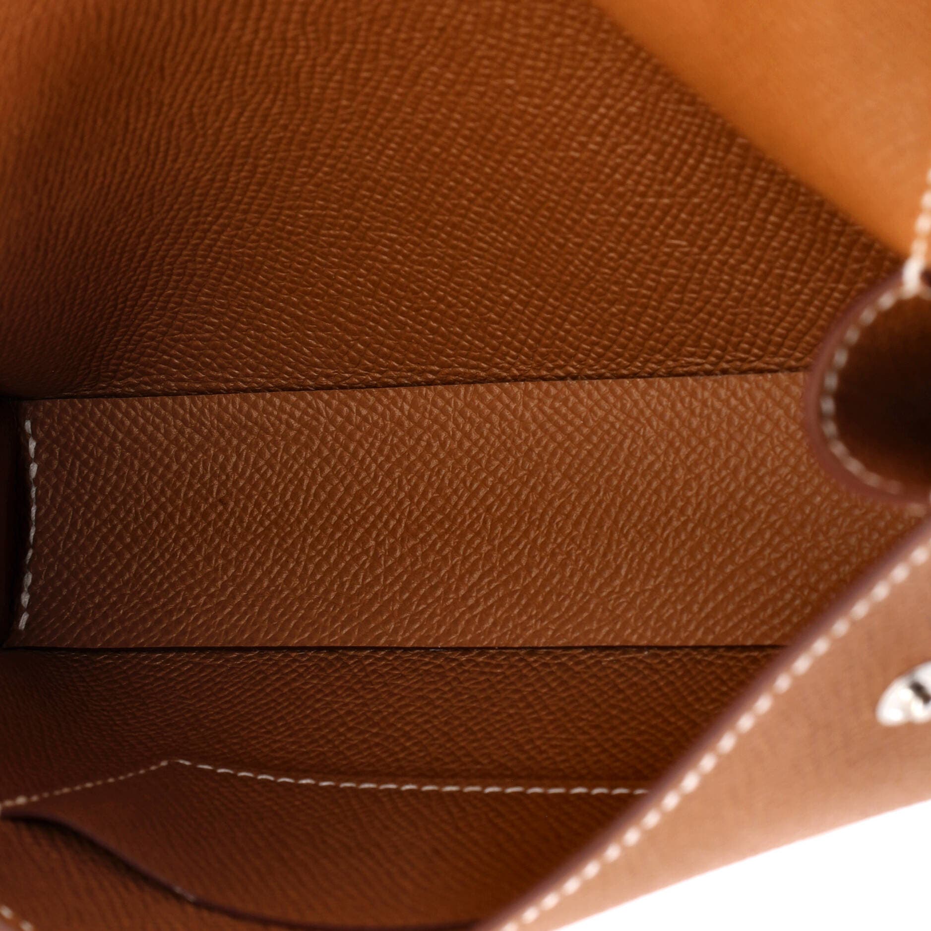 Pre-Owned Hermes Hermesnap Wallet Bag Epsom, Alternate, color, Gold