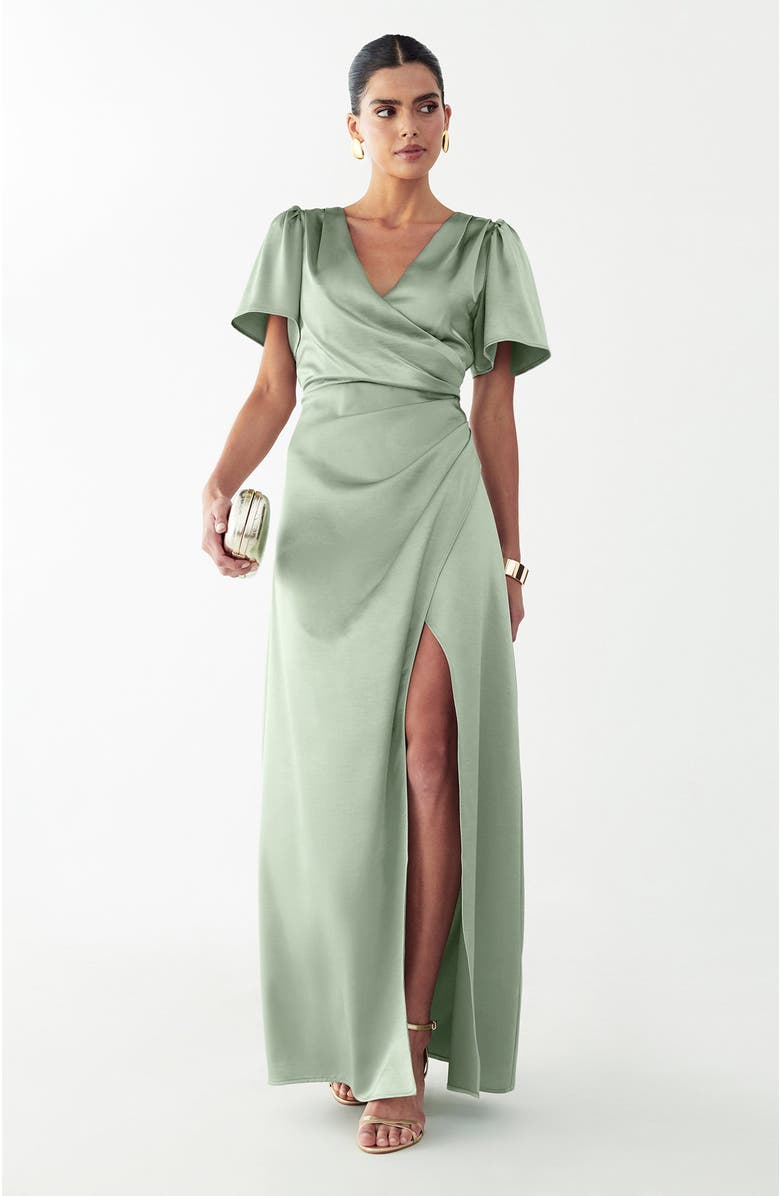WILLA Kimber Maxi Dress, Alternate, color, Sage Green