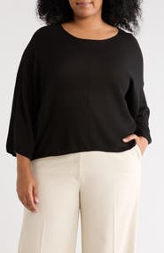 MAX STUDIO Textured Dolman Sleeve Sweater