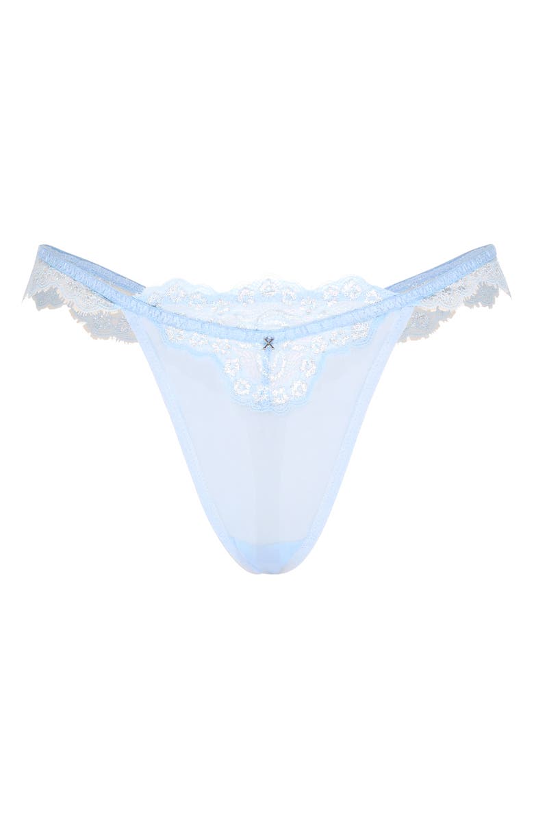 SAVAGE X FENTY Bedroom Belle Thong, Alternate, color, Endless Blue