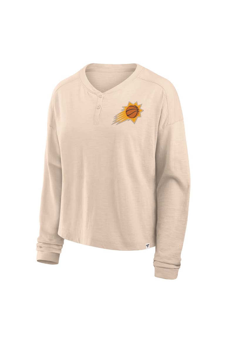 Women's Fanatics Natural Phoenix Suns Boxed Out Drop Fashion Long Sleeve T-Shirt, Alternate, color, Natural