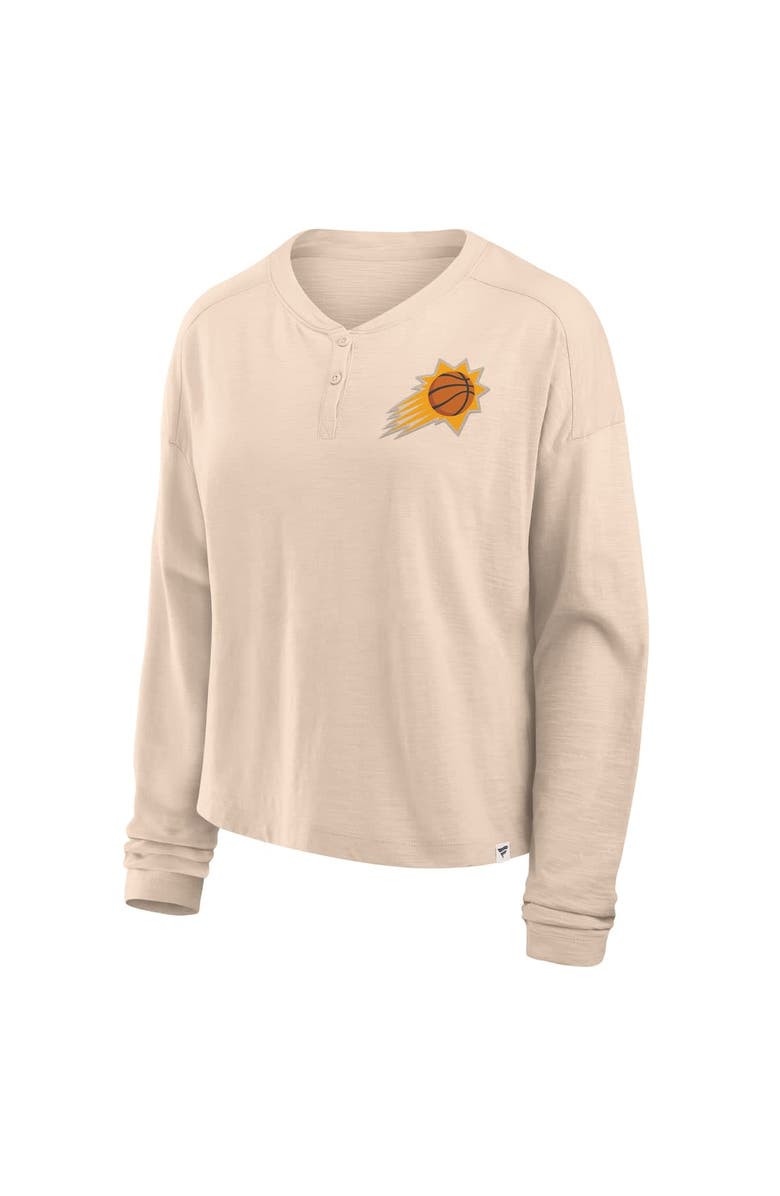 FANATICS Women's Fanatics Natural Phoenix Suns Boxed Out Drop Fashion Long Sleeve T-Shirt, Alternate, color, Natural