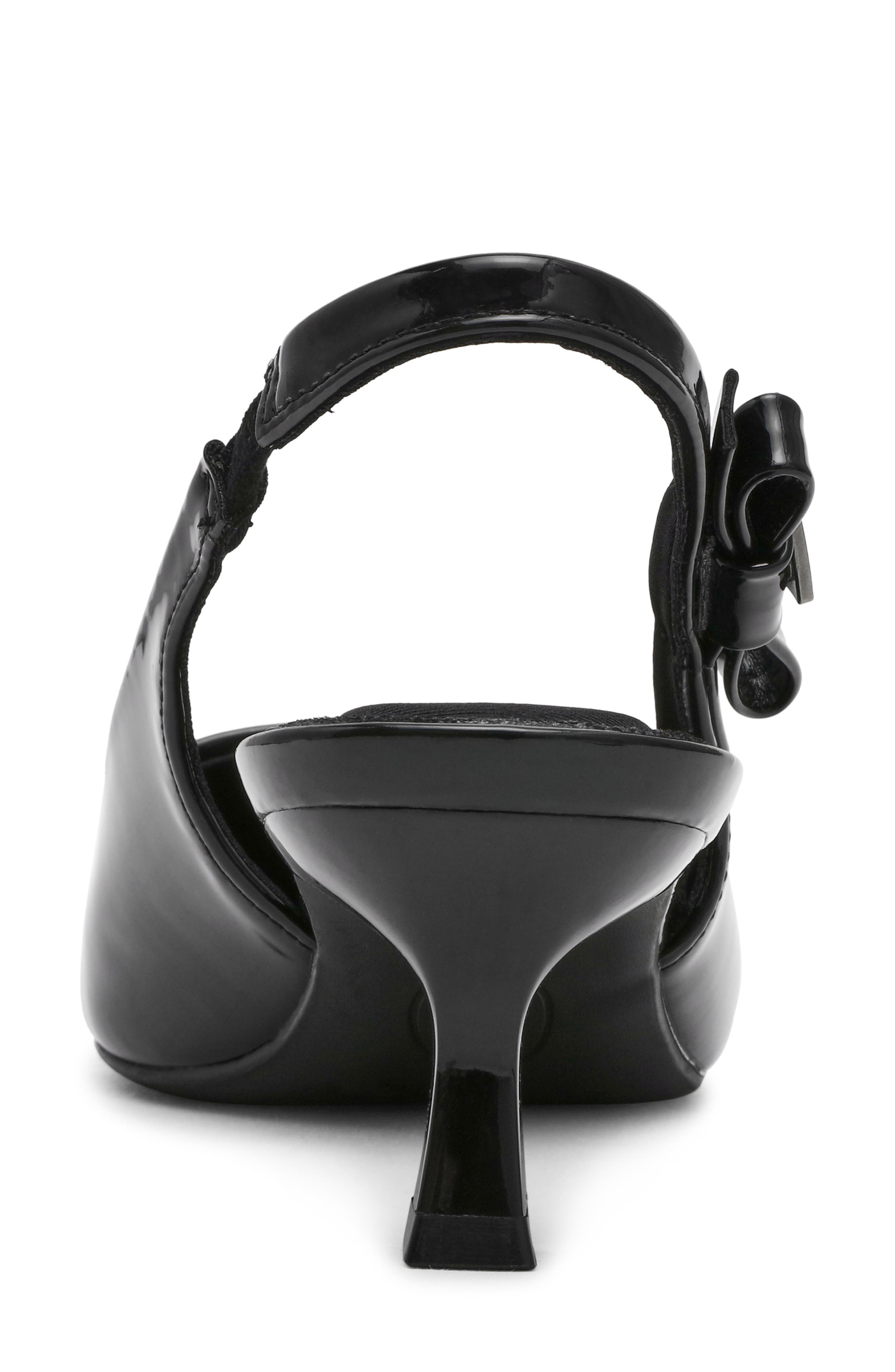 Anne Klein Ibbey Slingback Pump, Alternate, color, Black Patent