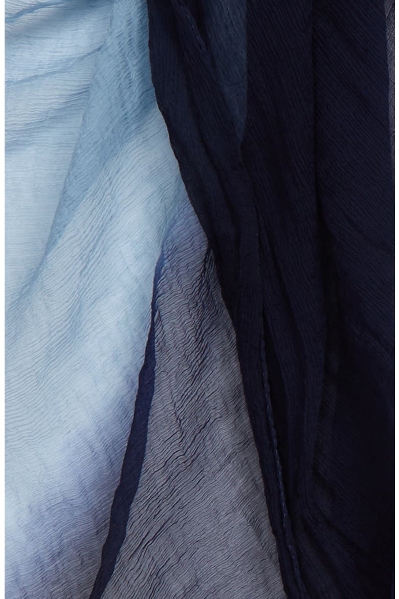 Beira Bicolor Silk Scarf, Alternate, color, NAVY