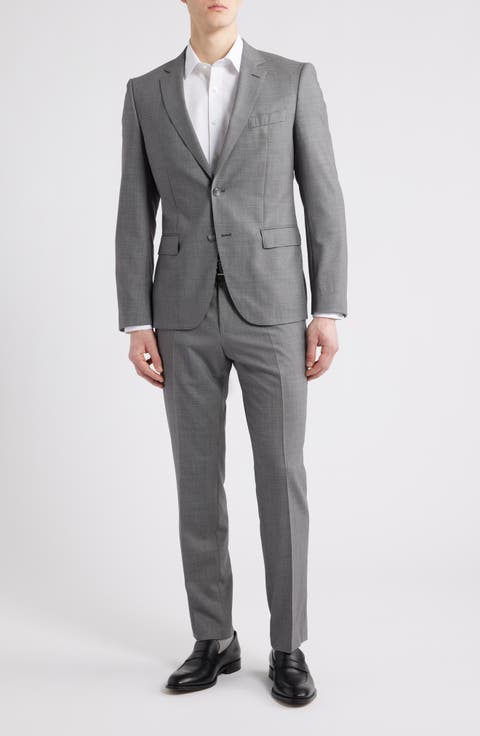 Huge Slim Fit Stretch Virgin Wool 3-Piece Suit