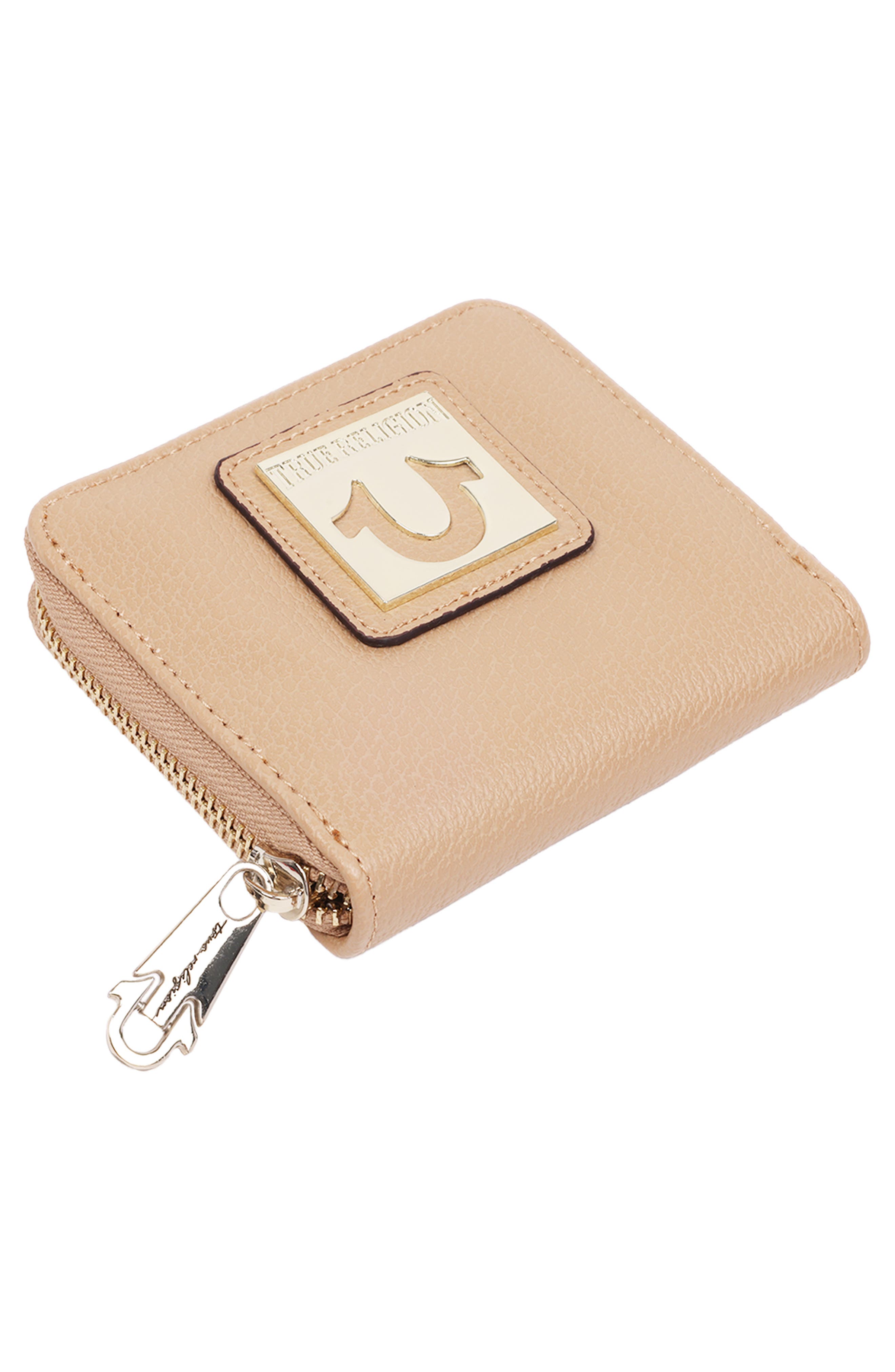 Horseshoe Plaque Mini Wallet, Alternate, color, TAN